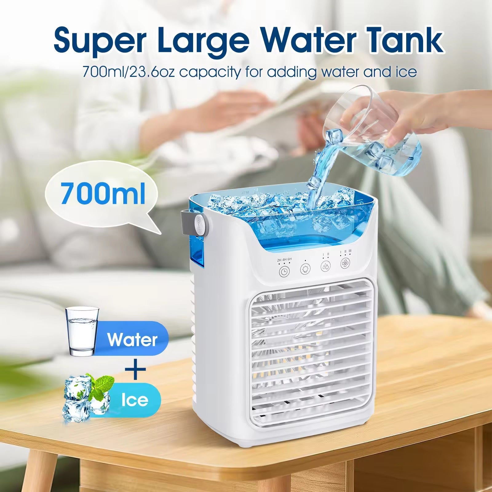 Portable Mini Cooler With 14Hr Battery Backup