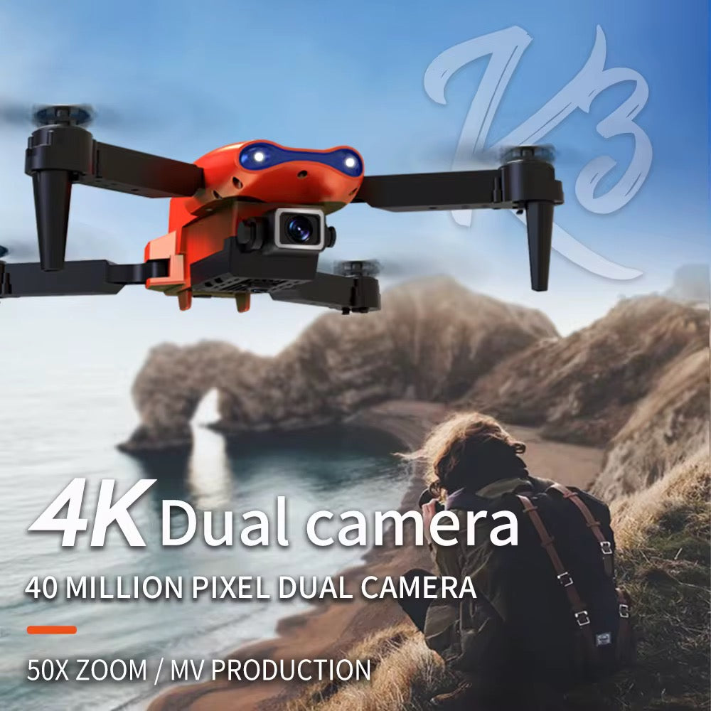V966 Foldable Drone With HD Camera (Black)